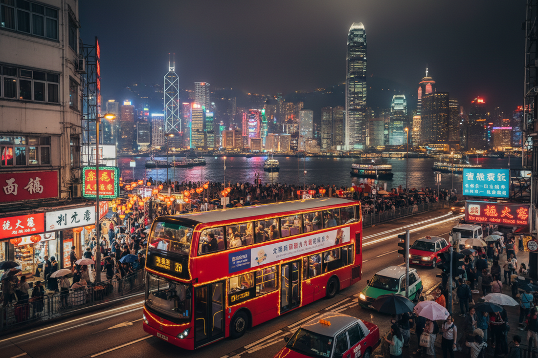 Hong Kong Night Bus Tour Guide: Double-Decker Ride, Neon City Views & Booking Tips