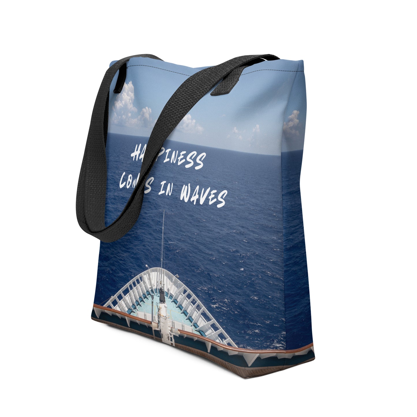 Happiness comes in waves - Tote bag