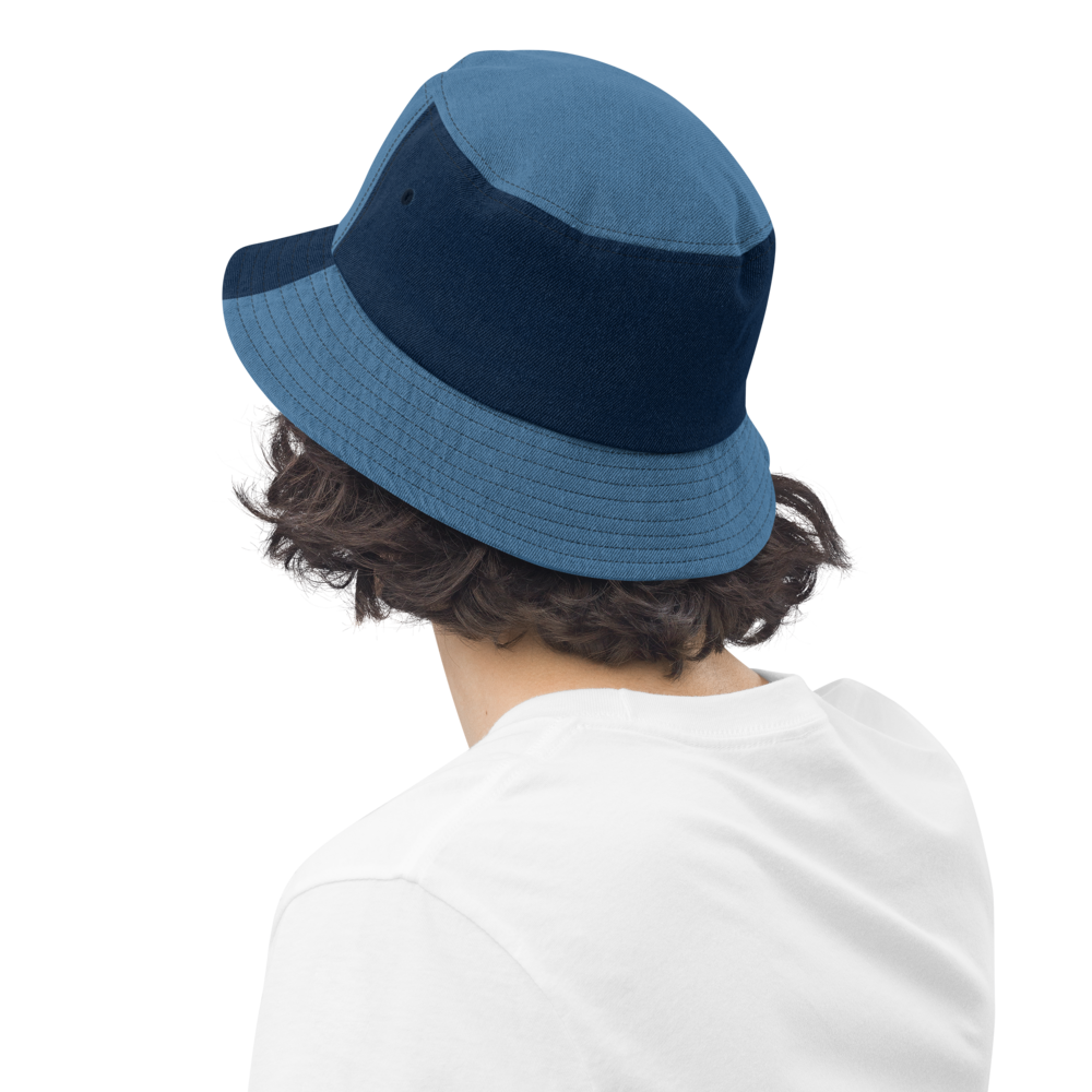 Gone Travellin' - Denim bucket hat