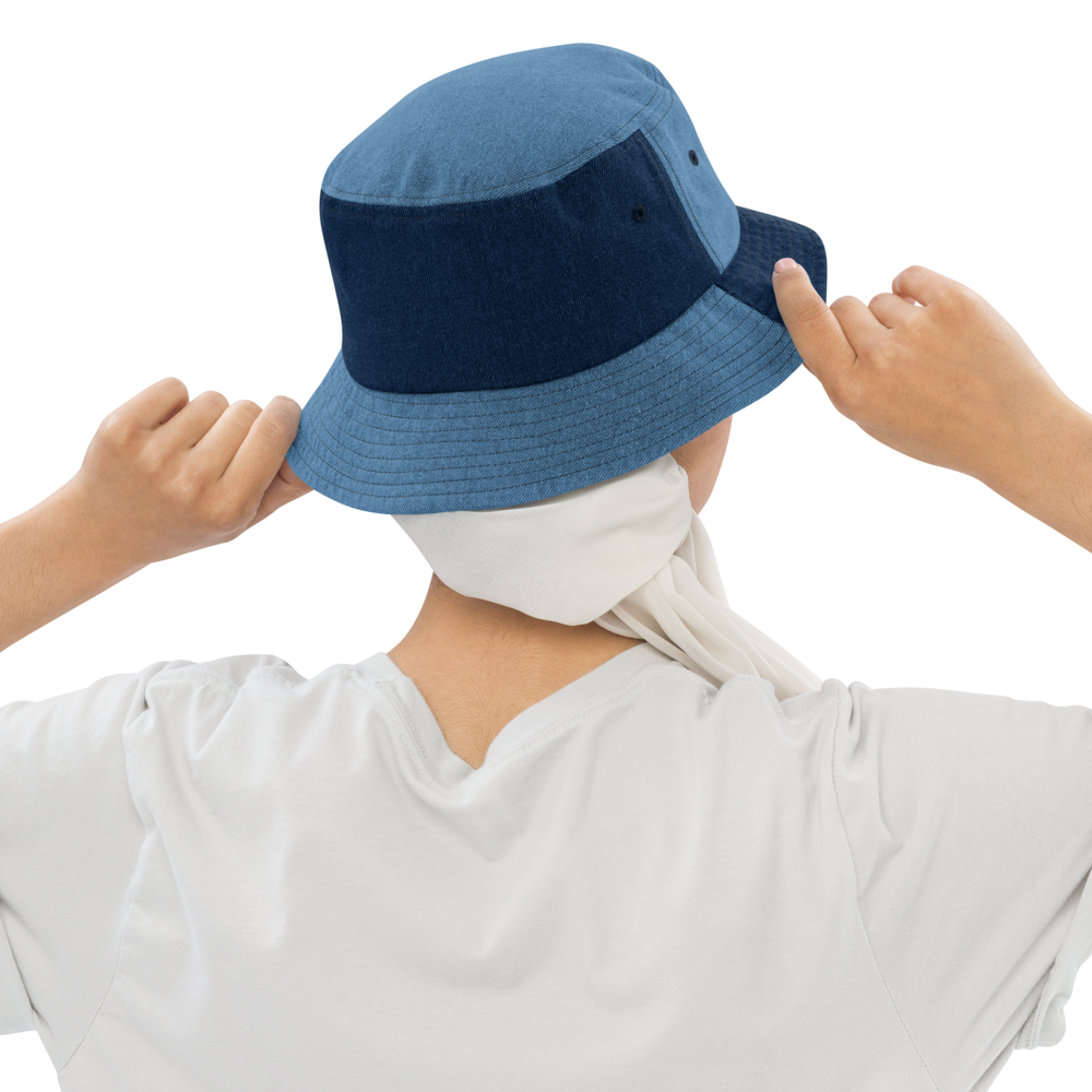 Gone Travellin' - Denim bucket hat