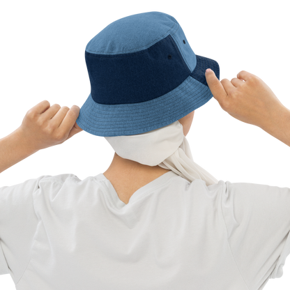 Gone Travellin' - Denim bucket hat