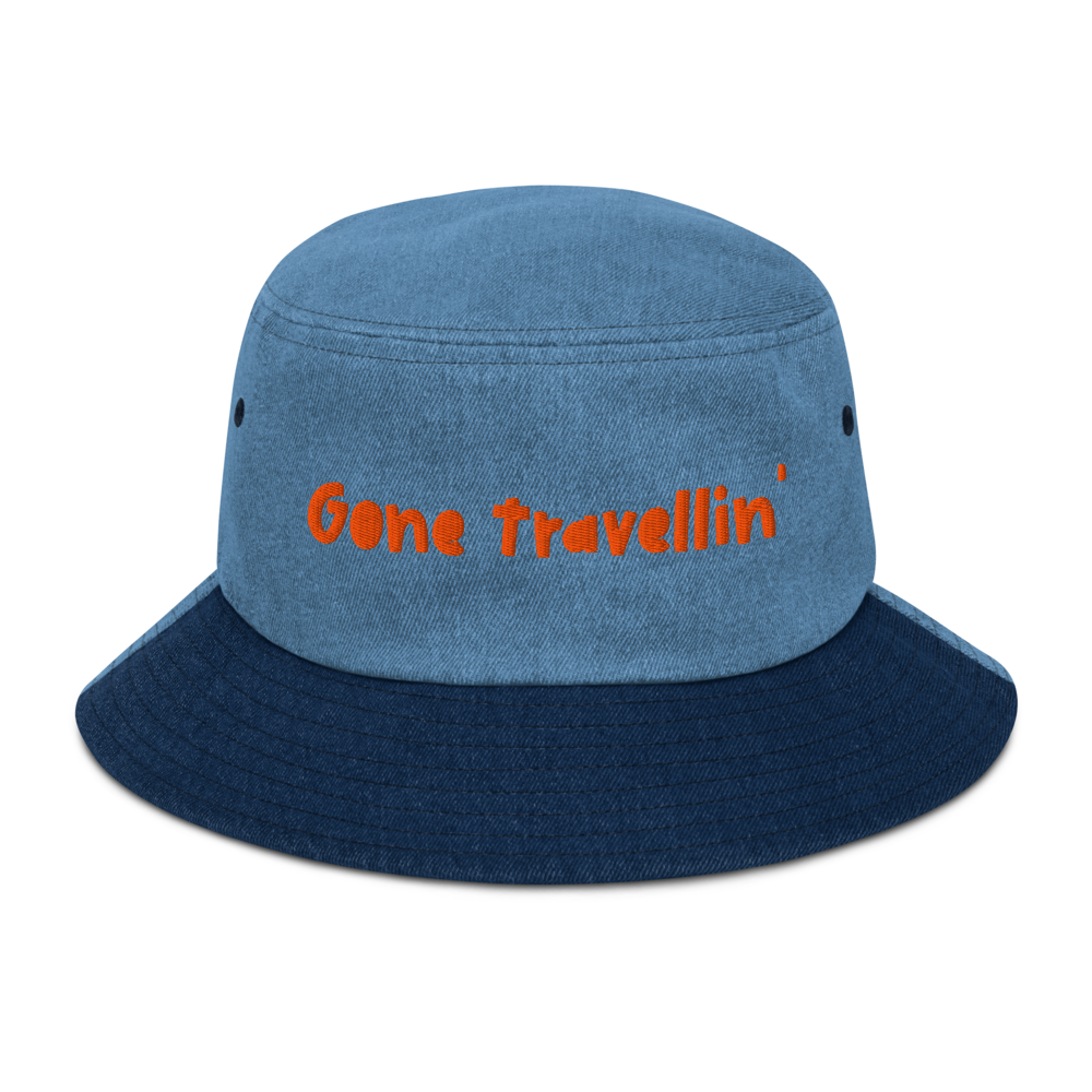 Gone Travellin' - Denim bucket hat