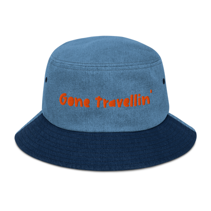 Gone Travellin' - Denim bucket hat