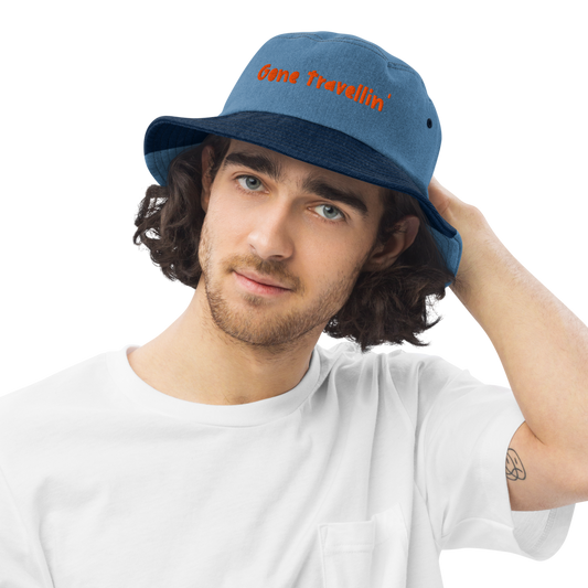 Gone Travellin' - Denim bucket hat