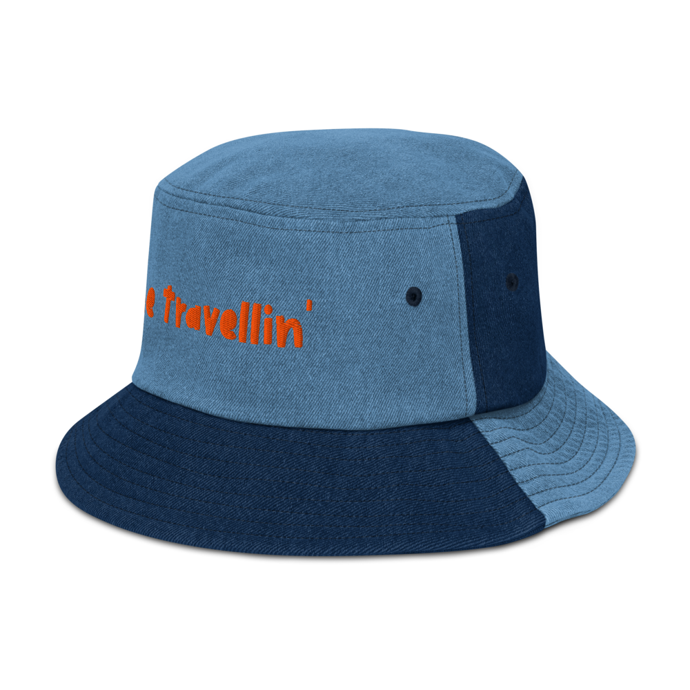Gone Travellin' - Denim bucket hat