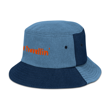 Gone Travellin' - Denim bucket hat