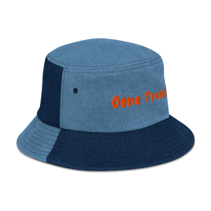 Gone Travellin' - Denim bucket hat
