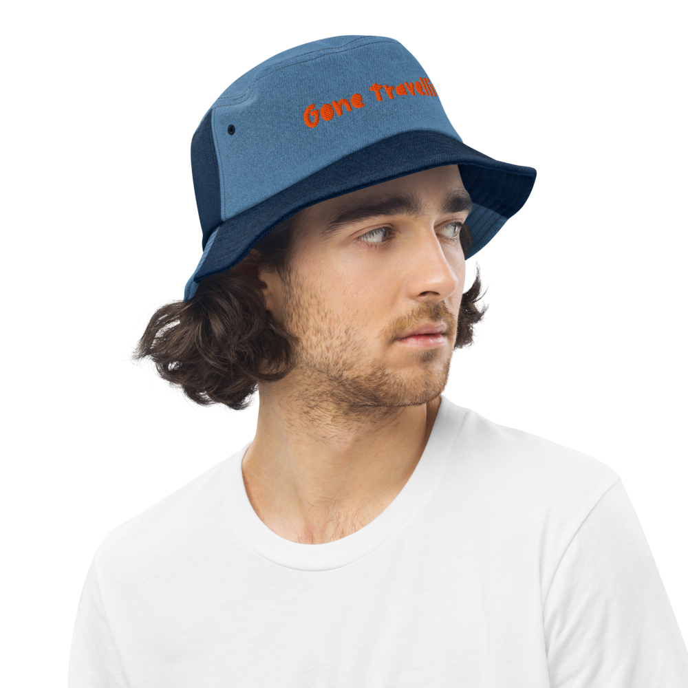 Gone Travellin' - Denim bucket hat